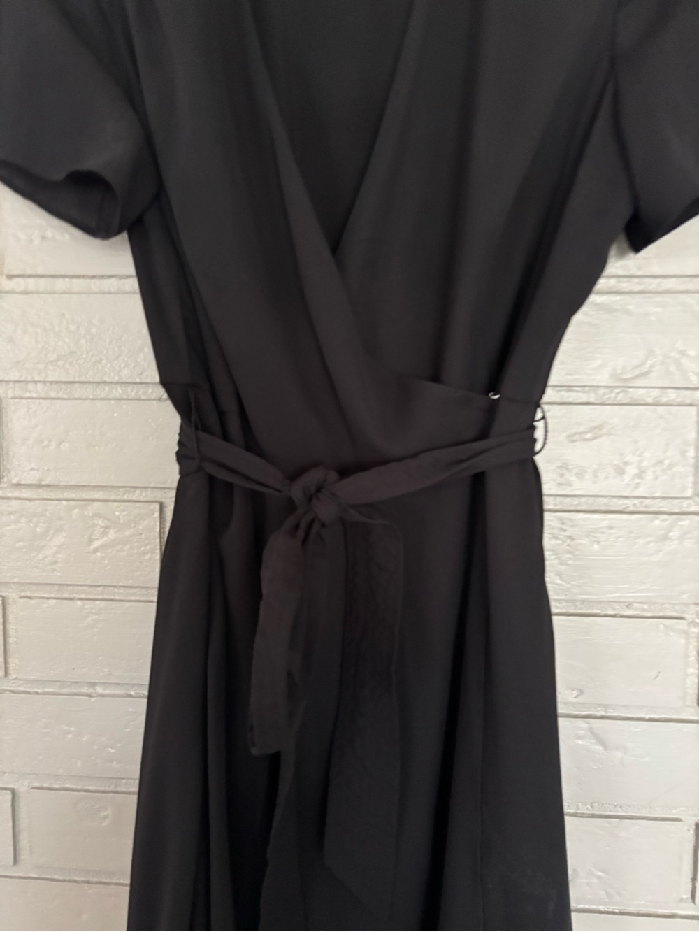 Alfani Black Wrap-Style Midi Dress - Picture 3 of 7